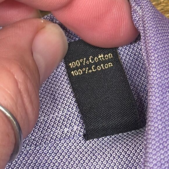 Donald J. Trump Signature Collection Non Iron Regular Fit Purple Dress shirt 17 - Picture 8 of 8